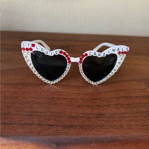 St. Louis Cardinals heart sunglasses